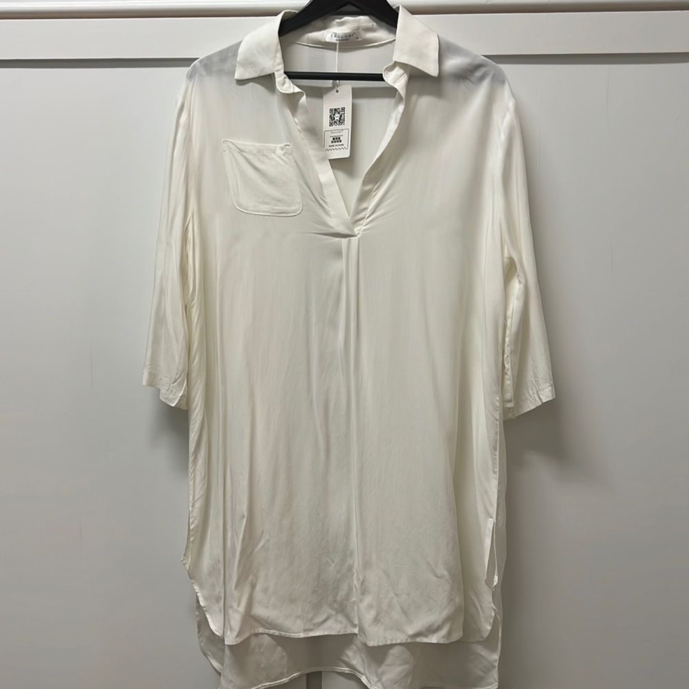 White/cream swim coverup